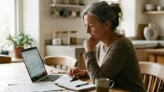 Person reviewing financial paperwork before deciding on a 401(k) hardship withdrawal.