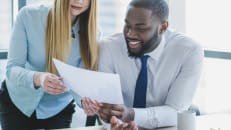 A man getting a business loan with an LLC. 
