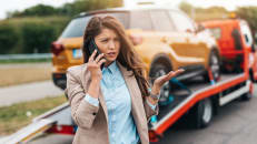 A woman dealing with a car insurance mistake she could have avoided. 