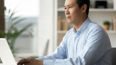 A man finding out how debt consolidation can affect his credit score. 