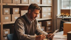 A business owner funding his Q4 inventory for 2026. 