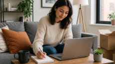 A renter finding out the cost of renters insurance.