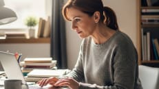 A woman learning how to cancel her life insurance.