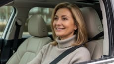 A woman who isn't the owner of a car considering non-owner car insurance. 