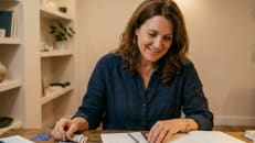 A small business owner learning about how to avoid using personal savings for her business expenses.