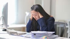 A woman concered with the bankruptcy level of her state and how its impacting her job. 