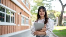 asian female student