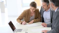 Couple refinancing their home