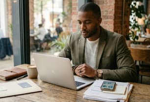 A business owner deciding between a business credit card or business loan.