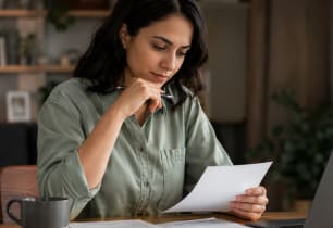 A woman learning about prepayment penalties of paying debt consolidation loans early.