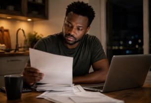 Person weighing options to cover an unexpected $10,000 expense.