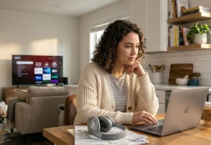 A woman learning about lifestyle creep and how to use reverse budgeting to make her salary grow. 