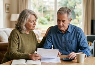 A retired couple wondering if they should tap their home equity to pay off debt.