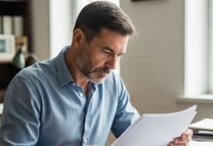 A man learning about level term life insurance.