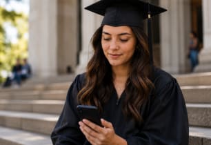 Recent graduate reviewing student loan repayment options.