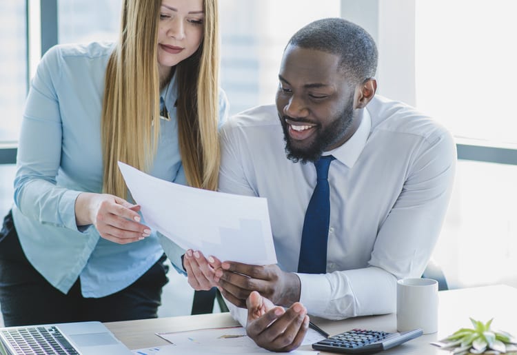 A man getting a business loan with an LLC. 