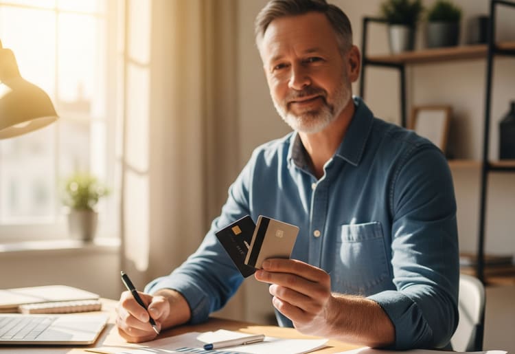 A man wondering if a Chase or Amex rewards program is better. 