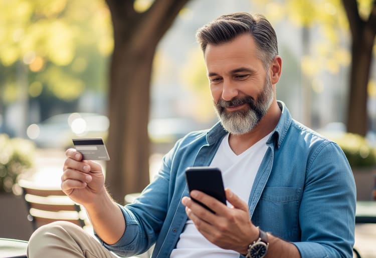 A man learning about hacks to turn his everyday spending into cash back rewards. 