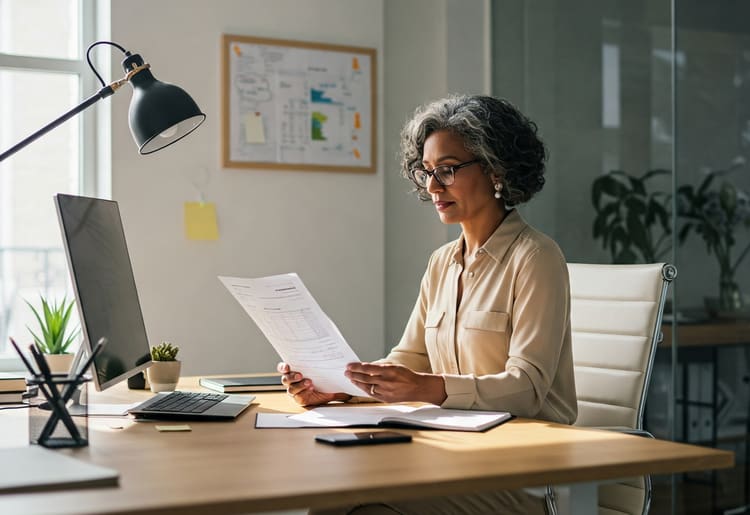 A woman learning how to use her home equity with a guide.