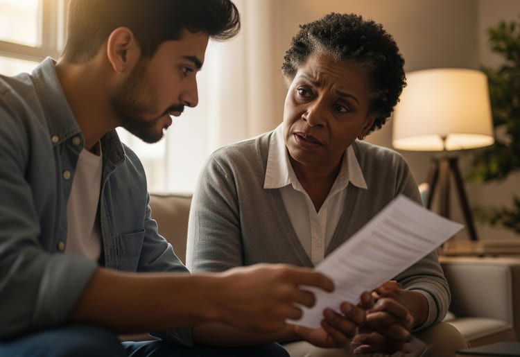 A woman talking to a financial expert about whether she should get a secured or unsecured personal loan. 