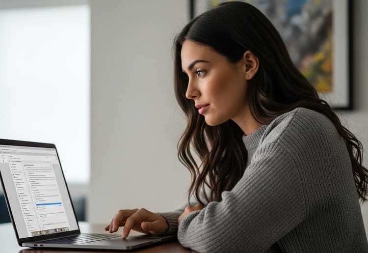 A woman learning about a second mortgage.
