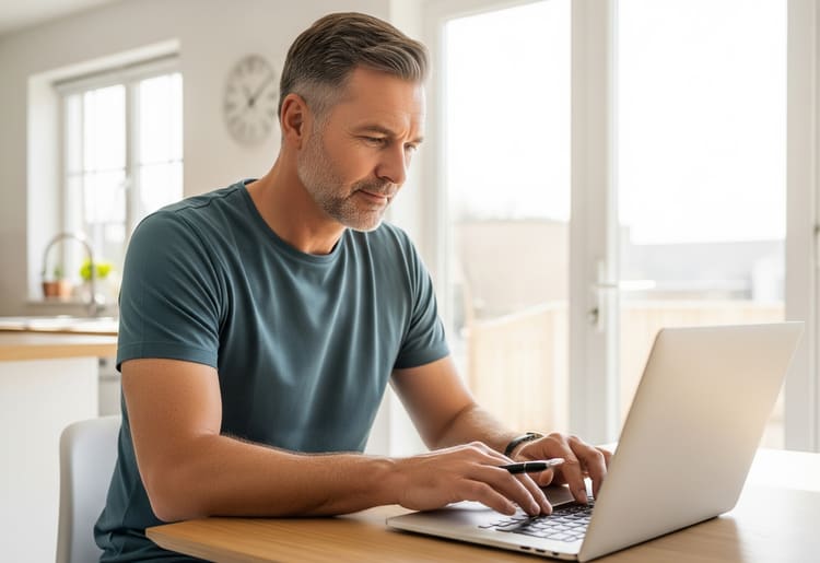 A man learning about installment loans and how it works. 
