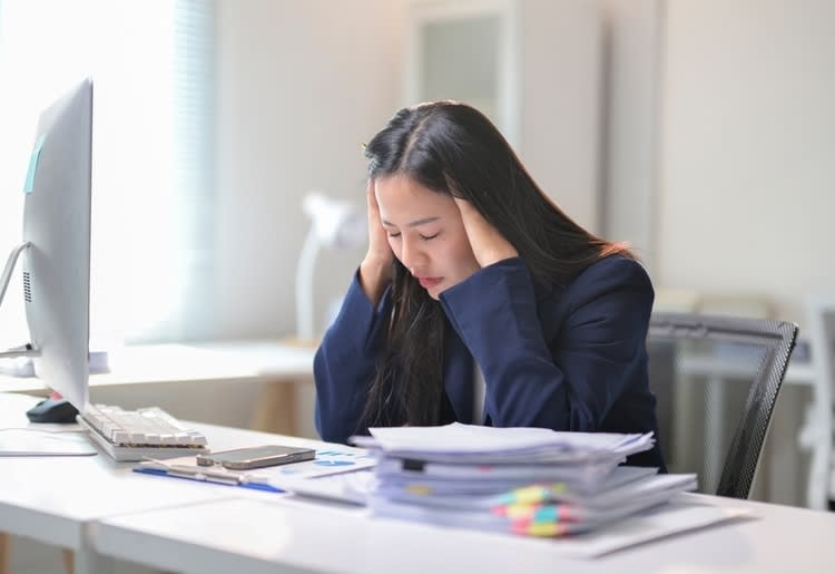 A woman concered with the bankruptcy level of her state and how its impacting her job. 