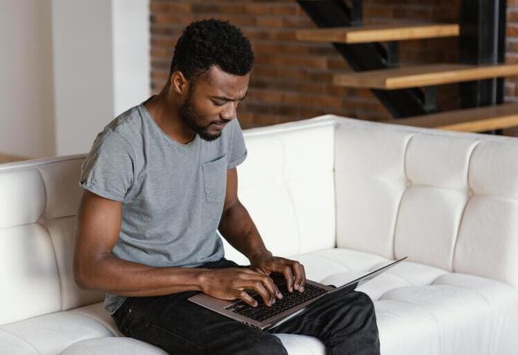 A man learning how to refinance his mortgage. 