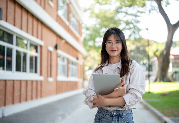 asian female student