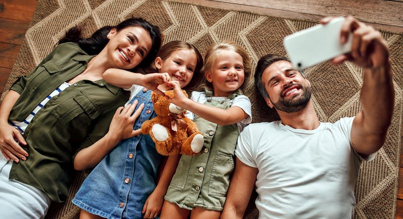 Happy Family Selfie