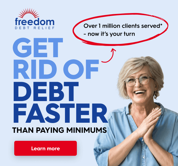 freedom debt relief promotion